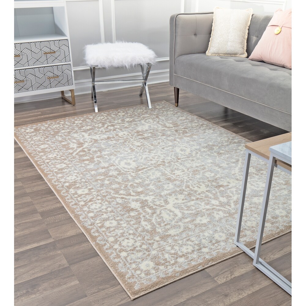 5'3 x 7'0 Rugs America Cora CL70A Boston Brick Transitional Vintage Area Rug 5'3 x 7'0 Rugs America Cora CL70A Boston Brick Transitional Vintage Area Rug